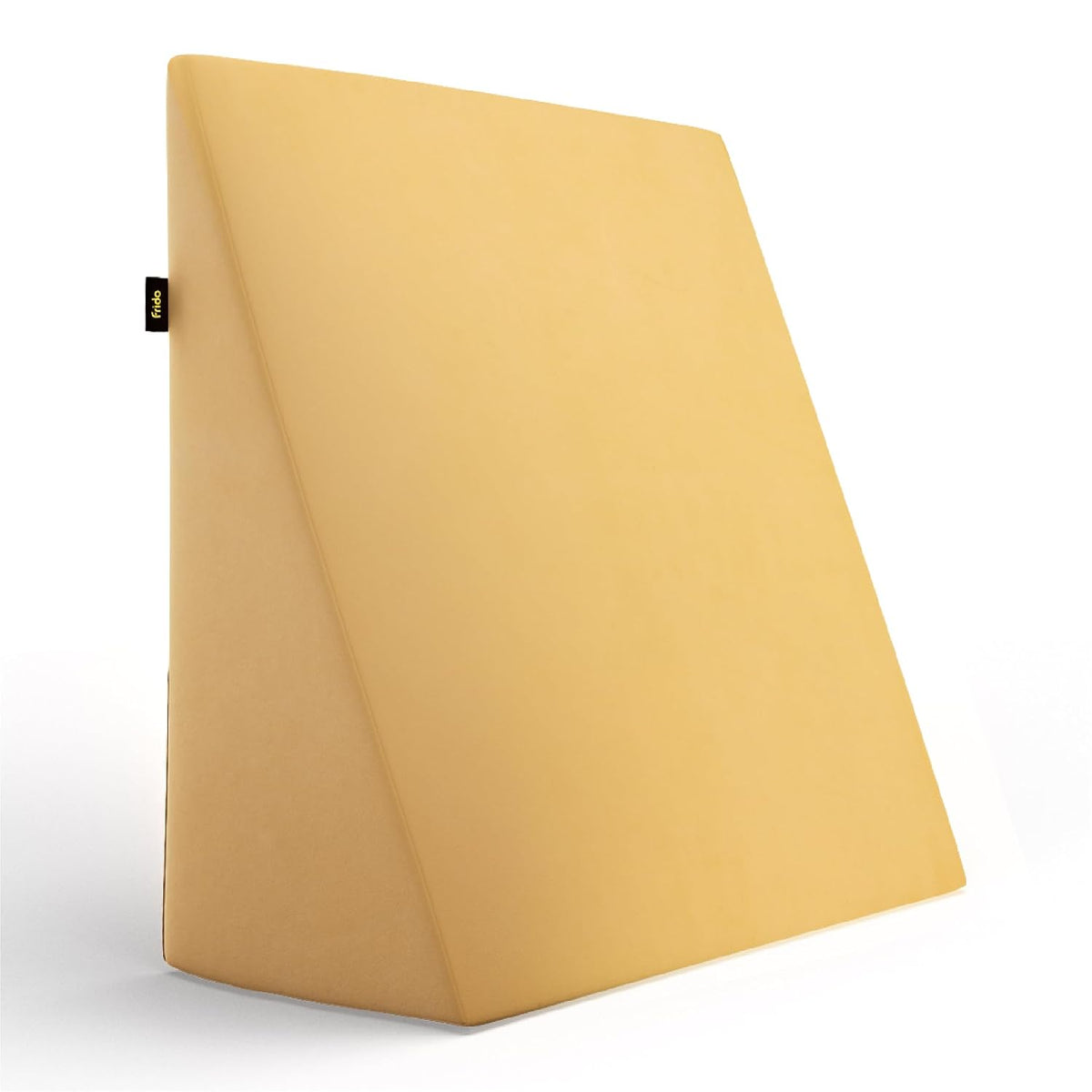 Wedge Plus Cushion For Sleeping, Memory Foam Pillow, Mustard Yellow | Acid Reflux Relief, High Resilience Foam | Orthopedic Wedge Cushion For Leg Elevator, Pregnancy, Breathable - Pack Of 1