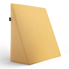 Wedge Plus Cushion For Sleeping, Memory Foam Pillow, Mustard Yellow | Acid Reflux Relief, High Resilience Foam | Orthopedic Wedge Cushion For Leg Elevator, Pregnancy, Breathable - Pack Of 1