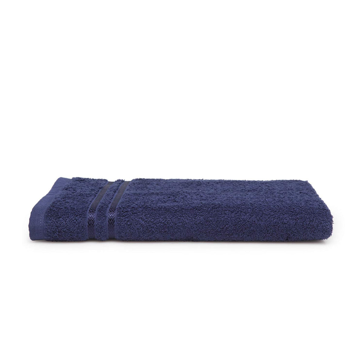 Welspun 100% Cotton Quik Dry Bath Towel 380 Gsm | High Absorbency Super Soft, Fast Drying Bath Towels Large Size (Dark Blue)