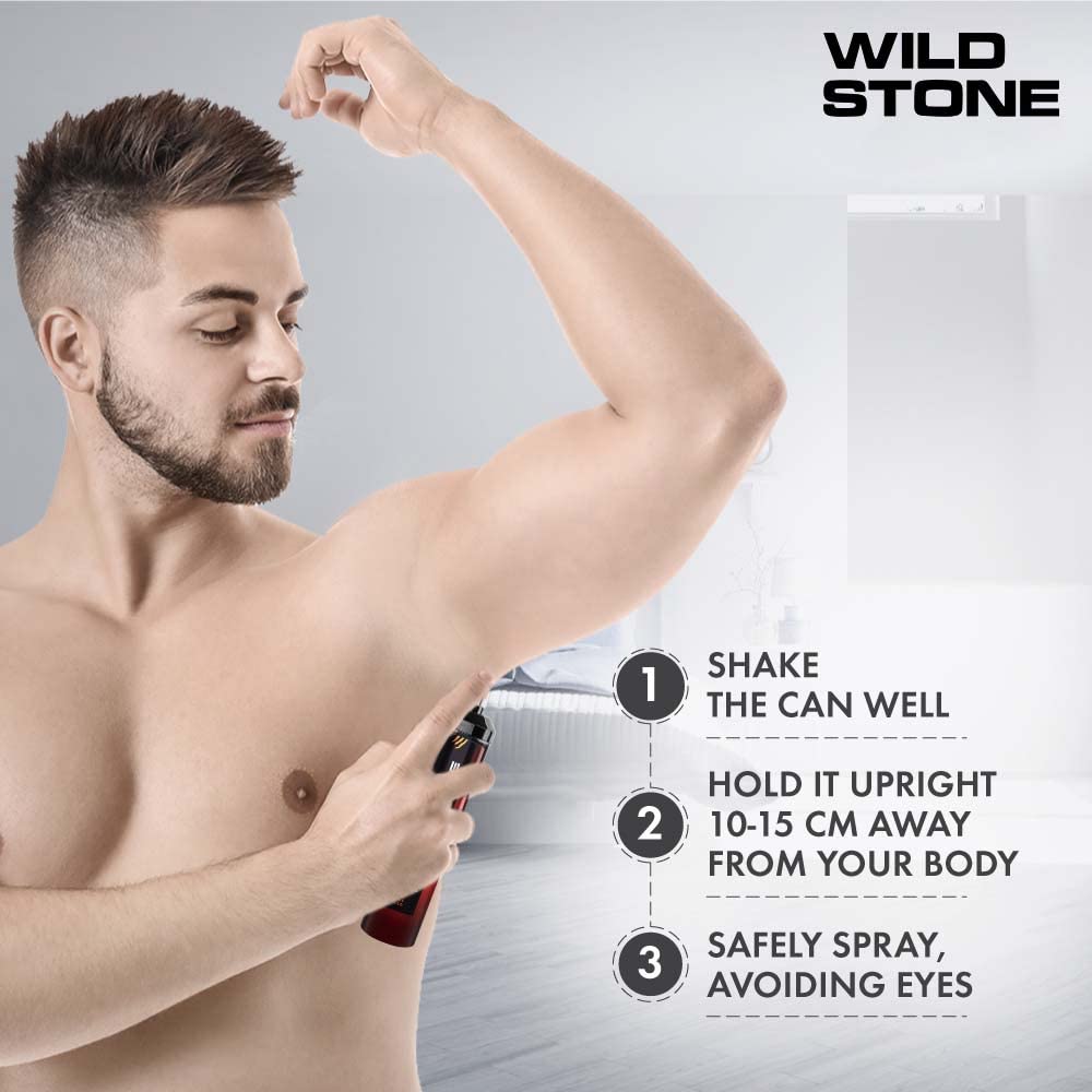 Wild Stone Intense Trance Long Lasting No Gas Deodorant Body Spray For Men 300ml 10.1 Fl.oz. | Long Lasting