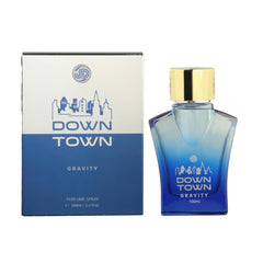 JD International Down Town Gravity Perfume For Men - 100ml, 3.4 Fl.oz. | Long Lasting Fragrance