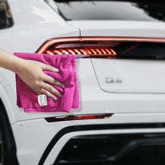 Softspun Microfiber Cloth 450 Gsm | Thick Lint & Streak-Free Multipurpose Cloths Automotive Microfibre Towels (3 Pcs) - Pink