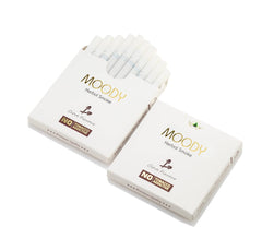 Aarogyam Herbals Moody Cigarette 100% Tobacco & Nicotine Free Smoke, For Relieve Stress & Mood Enhance Of Smokers - 10 Sticks In Each Packet Clove Flavour 2 Packets