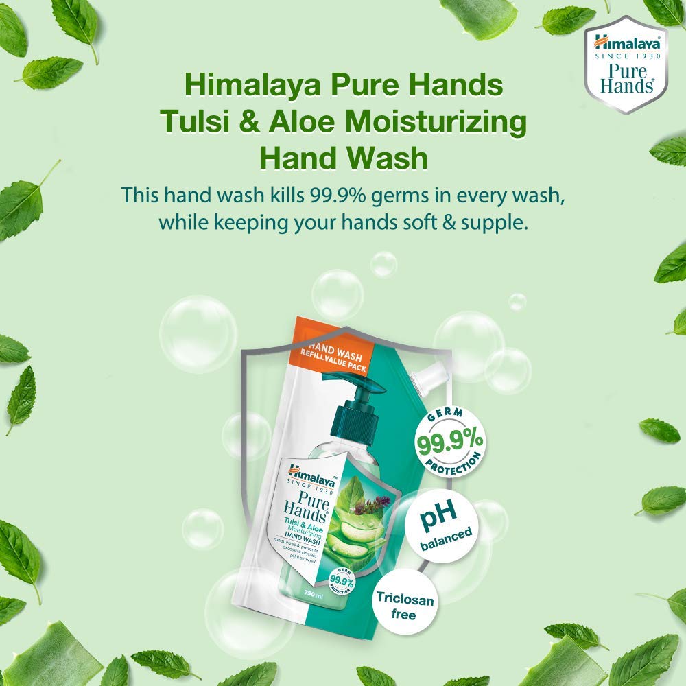 Himalaya Pure Hands Tulsi & Aloe Moisturizing Hand Wash | 750ml