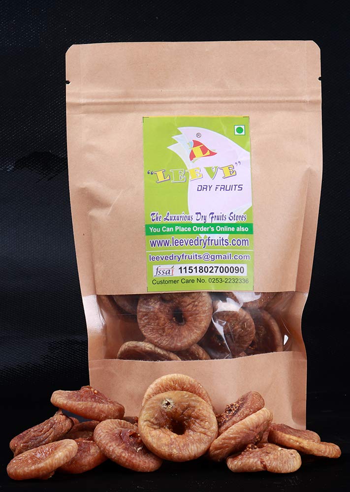 100% Pure Natural Afghani Anjeer Dried Fig By Leeve Dry Fruits 200gm, | Healthy & Delicious Snacks | Iron Gluten Free Dried Figs | 7.0 Ounce