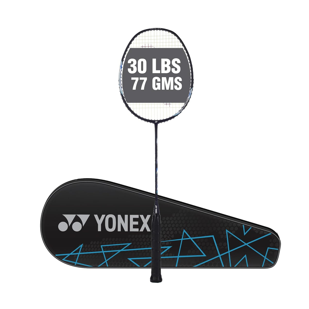 Yonex ASTROX LITE 27i Graphite Strung Badminton Racket With Full Racket Cover, Intermediate Players | 77 Gm, Maximum String Tension - 30lbs, Colour - Blue, Grip Size - 3/4 Inches