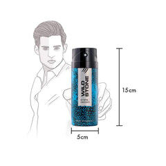 Wild Stone Hydra Energy Deodorants Men Body Spray 450ml 15.2 Fl.oz.| Perfect Gift For Special One | Pack Of 3