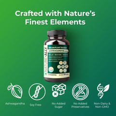 Natureally Ashwagandha 500mg Extra Strength Natural Formulation Support Strength & Energy Withania Somnifera Extract | 30 Vegetarian Tablets 50gm 0.1lbs