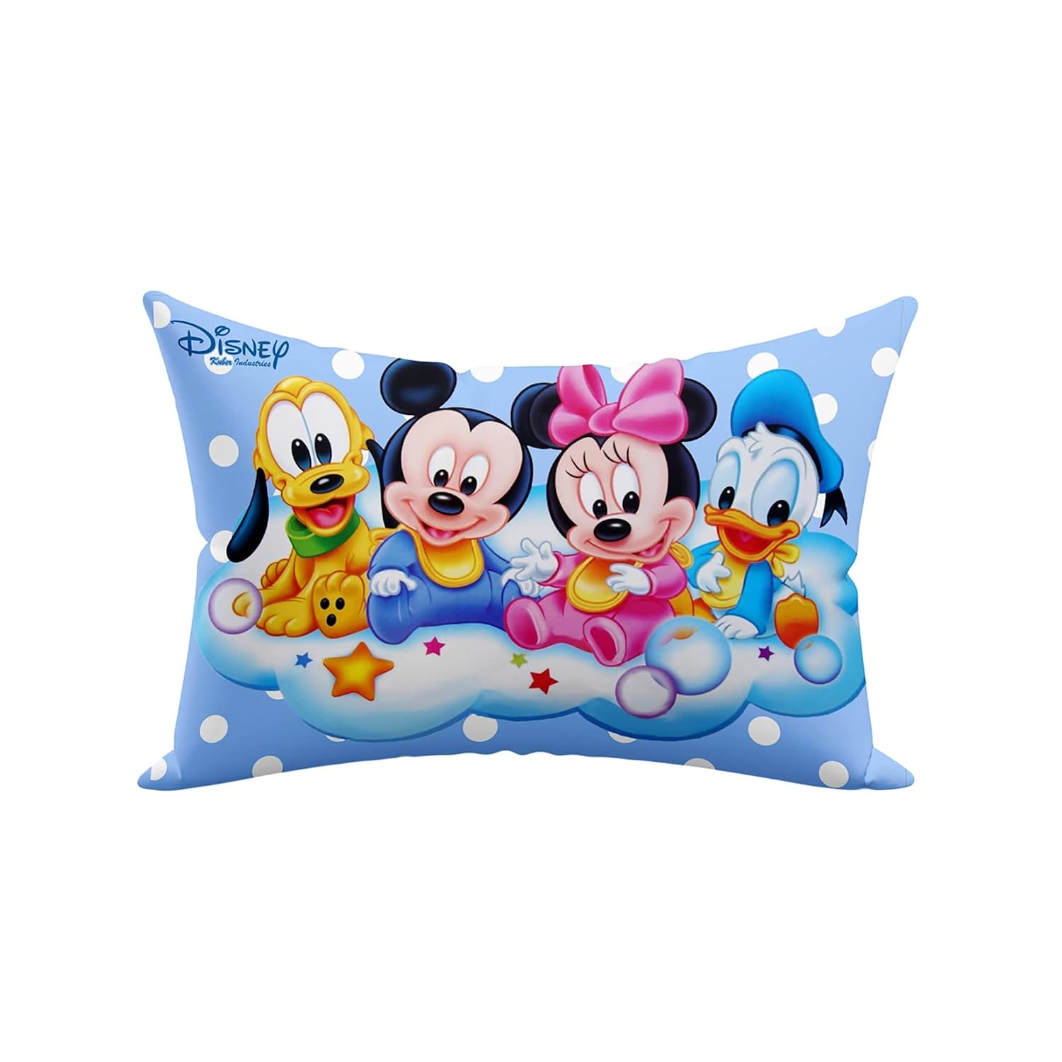 Kid's Disney Mickey & Mickey Friend Pillow For Sleeping, Sky Blue - 12 X18 Inch | Cozy & Fluffy Super Soft Pillow | Suitable For All Sleepers, Multipurpose & Comfortable - Pack Of 12