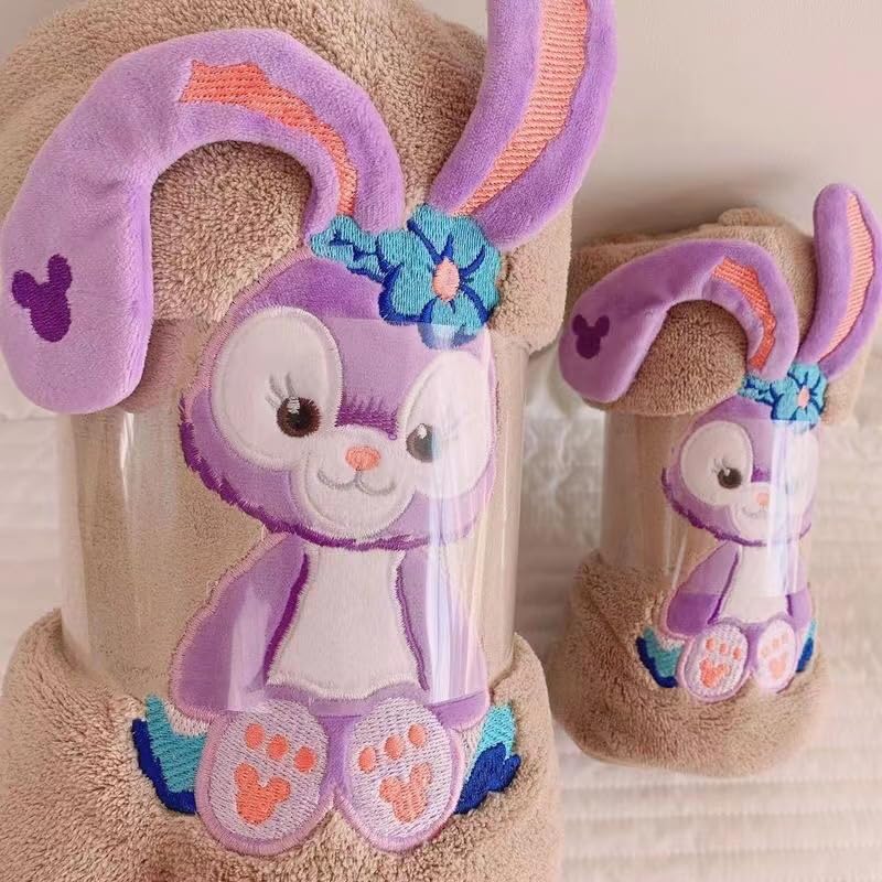 Homecloud Super Soft Rabbit Bath Towel With Hand Towel 700 Gsm | 3x Softer Than Cotton Towels A Gift For Baby Shower | Set Of 2 (Brown)