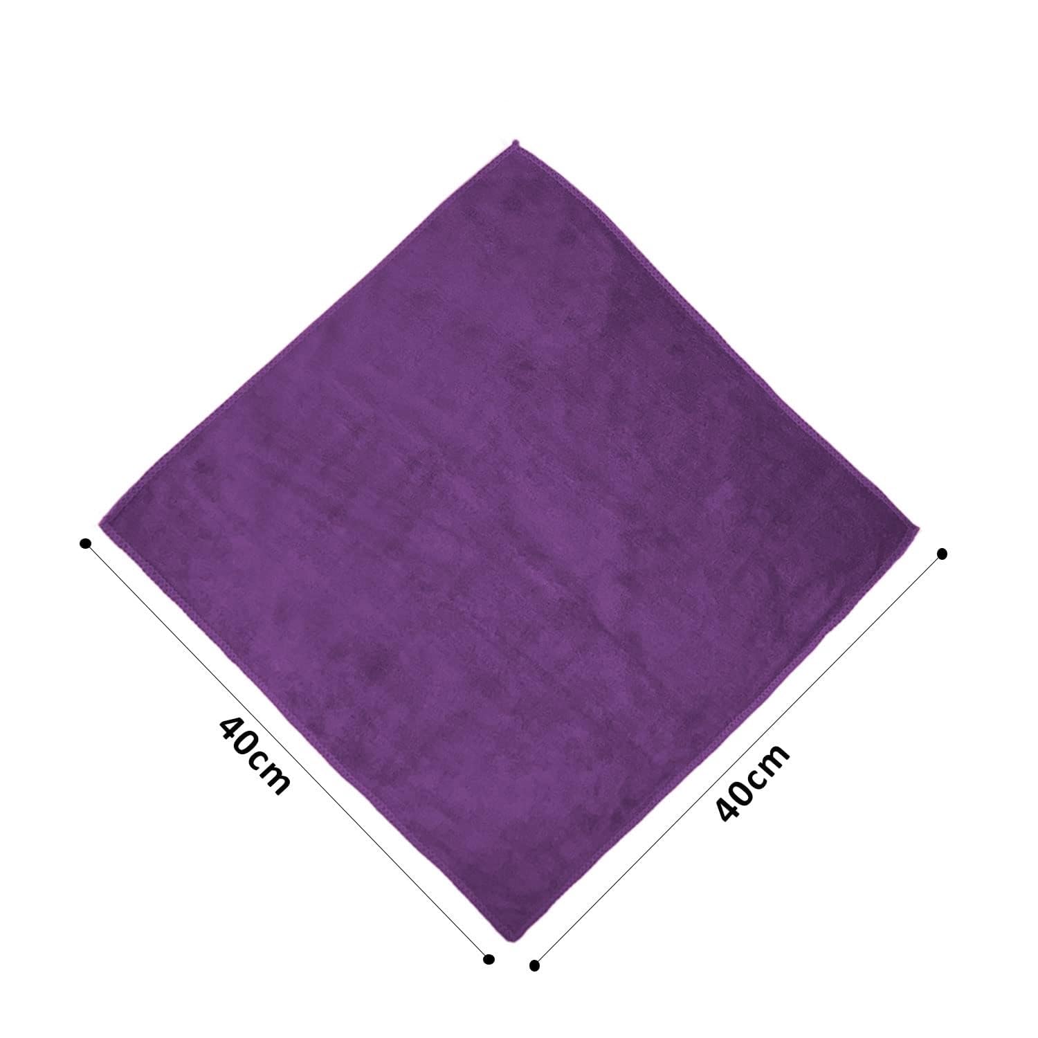 Showstopper Super Soft Microfiber Hand Towels 800 Gsm | Ultra Absorbent, Lint-Free, Scratch-Free, Quick-Dry, Gym & Workout Towels - Set Of 4 (Purple)