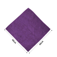 Showstopper Super Soft Microfiber Hand Towels 800 Gsm | Ultra Absorbent, Lint-Free, Scratch-Free, Quick-Dry, Gym & Workout Towels - Set Of 4 (Purple)