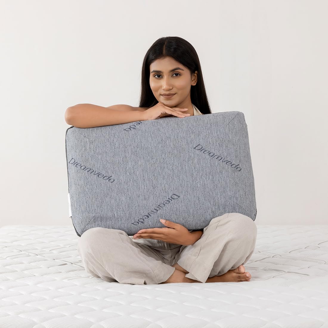 Orthopedic Gel Memory Foam Pillow, For Pain Relief, Standard Size - 24 X 16 X 4 Inches | Cervical Pillow For Neck & Shoulder Pain Relief | Neck Support Pillow For Back Sleepers - Set Of 1