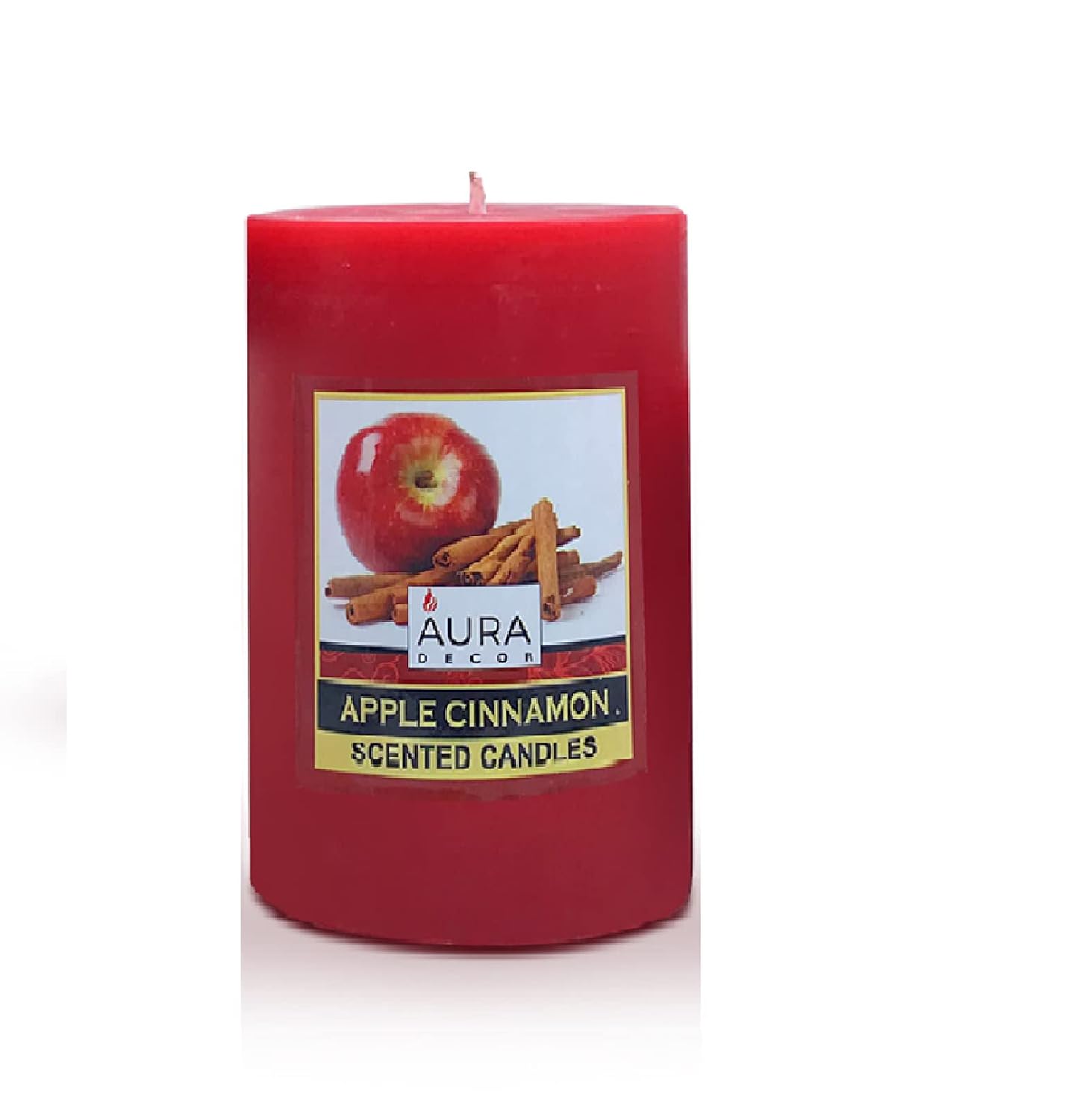 APPLE CINNAMON HIGHLY FRAGRANCE PILLAR CANDLE | 3INCH*6INCH EACH CANDLE