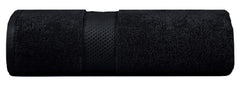 Divine Overseas Luxury Cotton Yarn Soft Extra Absorbent & Durable Bath Towel Gsm 600 (Black) - Pack Of 1
