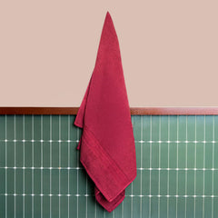 Himeya 100% Cotton Large Size Bath Towels 500 Gsm | Soft & Absorbent - Wine Red