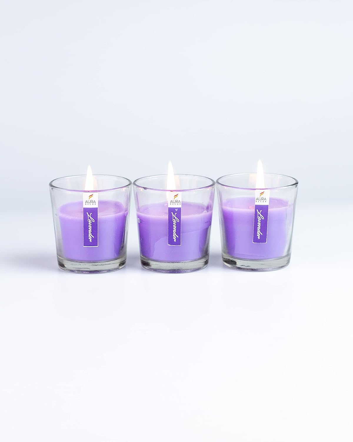 LAVENDER FRAGRANCE VOTIVE GLASS CANDLES | BEST FOR DIWALI GIFT SET CANDLES