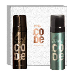 Wild Stone Code Chrome & Steel Body Spray Men Perfume 240ml 8.1 Fl.oz. | Perfect Gift For Special One