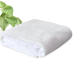 Heelium Bamboo Bath Towel | Lightweight & Quick Drying | Ultra Absorbent Towel 400 Gsm | Pack Of 1 - White