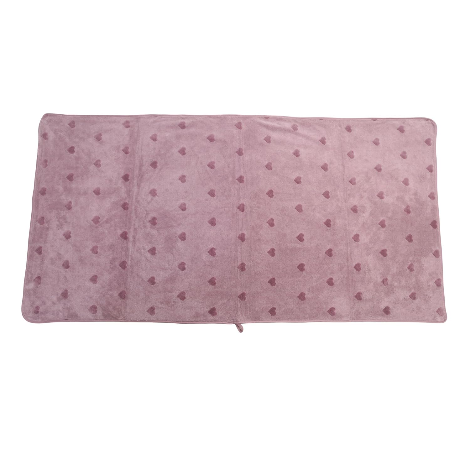 Hanker Ultra Luxury Large Size Plush Bath Towel 500 Gsm | Hearts Pattern Super, Very Soft On Skin, Luxurious Fabric, Pure Polyamide Bath Towel (Purple)