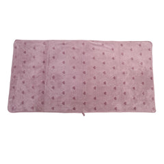 Hanker Ultra Luxury Large Size Plush Bath Towel 500 Gsm | Hearts Pattern Super, Very Soft On Skin, Luxurious Fabric, Pure Polyamide Bath Towel (Purple)