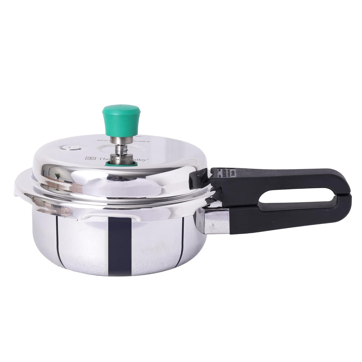 Tri-Ply Stainless Steel Outer Lid Pressure Pan For 1-2 People - Very Small, 2 Liters, 1.4 Kg | Induction Friendly, ISI-Certified, Nonstick 3-Layer Body, 100% Pure & Toxin-Free, 5 Years Warranty