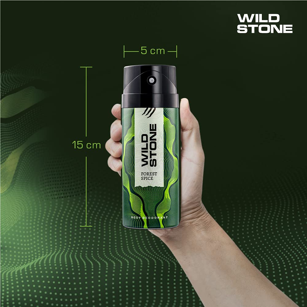 Wild Stone Forest Spice Deodorants Men Body Spray 300ml 10.1 Fl.oz.| Perfect For Party Wear | Pack Of 2