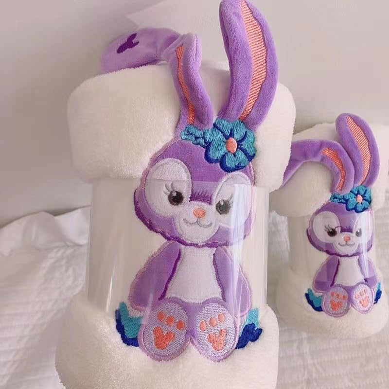 Homecloud Super Soft Rabbit Bath Towel With Hand Towel 700 Gsm | 3x Softer Than Cotton Towels A Gift For Baby Shower | Set Of 2 (Beige)