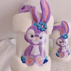 Homecloud Super Soft Rabbit Bath Towel With Hand Towel 700 Gsm | 3x Softer Than Cotton Towels A Gift For Baby Shower | Set Of 2 (Beige)