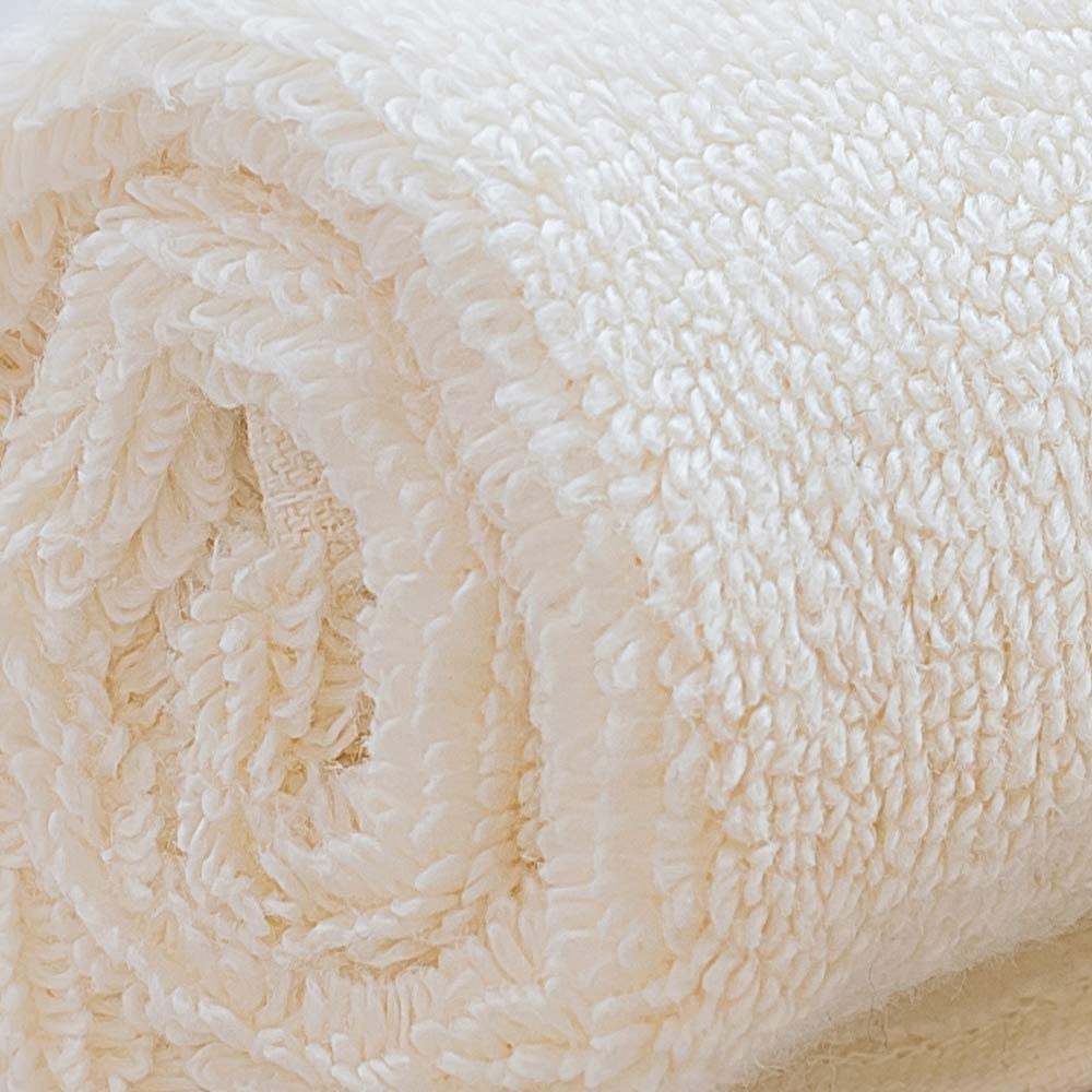 Spread Spain 100% Cotton Face Towel 600 Gsm | Roman Face Towel Super Absorbent Soft & Quick Dry Towels (Cream) -Set Of 2