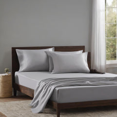 Solid King Size Bedsheet With 2 Pillow Cover - 78 X 72 Inches, Light Grey | Perfect Fabric For Daily Use Or Gifting Bedsheet | Premium Soft & Breathable
