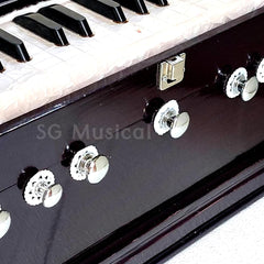 Best Harmonium - 7 Stopper, Double Bellow, 39 Keys, Two Reed (Bass-Male), 440 Hz Tunned | Handmade Musical Instrument - 2 Side Carry Handle, Harmonium For Beginners To Adults