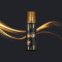 Layer'r Shot Gold Iconic Aromatic Scent Body Spray 50ml Each 1.6 Fl.oz. Each Pack Of 4