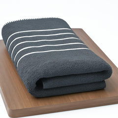 Vnq 100% Cotton Large Size Bath Towels 450 Gsm | Soft & Absorbent Urban Comfort Bath Towel - Black