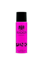 Riggs London Pink Perfumed Deodorant Body Spray 250ml 8.4 Fl.oz. Unisex Fragrance | Long Lasting