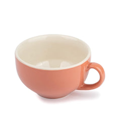 Large Ceramic Coffee Cup Set Of 2 - Pink, 350ml Each | Cappuccino Cup With Glossy Finish - Large Ceramic Coffee Cup | Premium Stoneware Coffee Cup - Microwave Safe, XL Cuppa