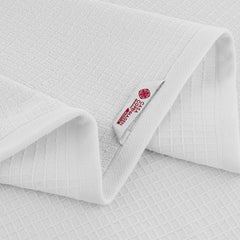 Casa Copenhagen Egyptian Cotton Waffle Large Bath Towel 500 Gsm (White)