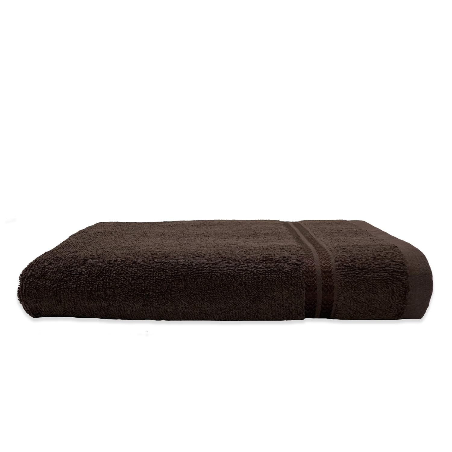 Welspun 100% Cotton Large Bath Towel 500 Gsm | Super Absorbent, Quick Dry, Ultra Soft Dobby Solid Design Bath Towels (Brown)