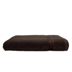 Welspun 100% Cotton Large Bath Towel 500 Gsm | Super Absorbent, Quick Dry, Ultra Soft Dobby Solid Design Bath Towels (Brown)