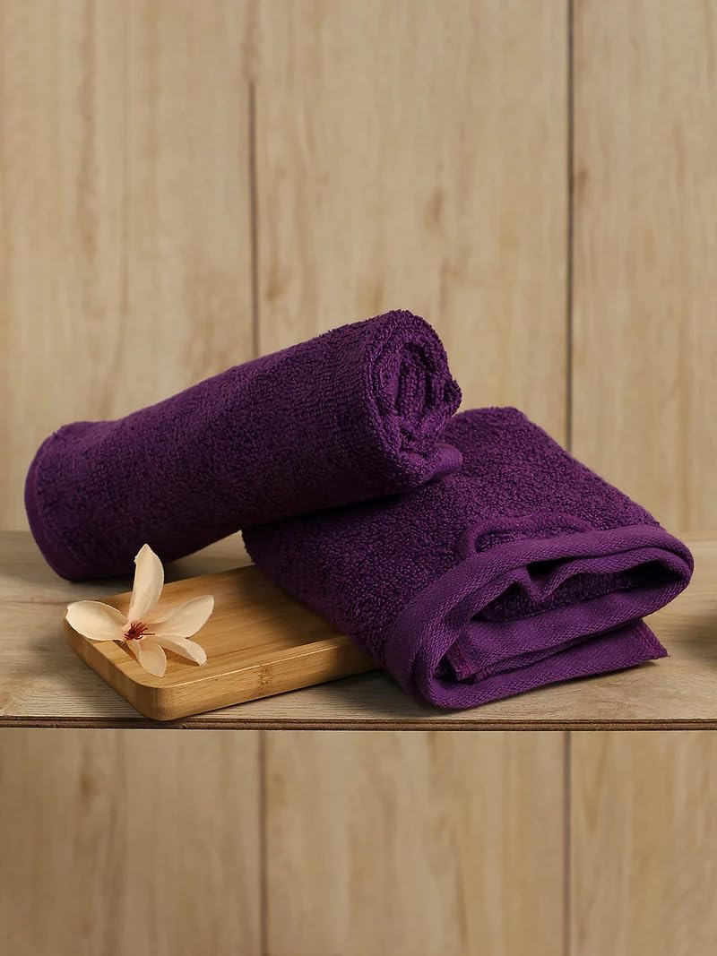 Lavone Premium 100% Cotton Hand Towel 500 Gsm | Ultra Soft, & Highly Absorbent, Quick Dry Luxurious Towels (Dark Purple)