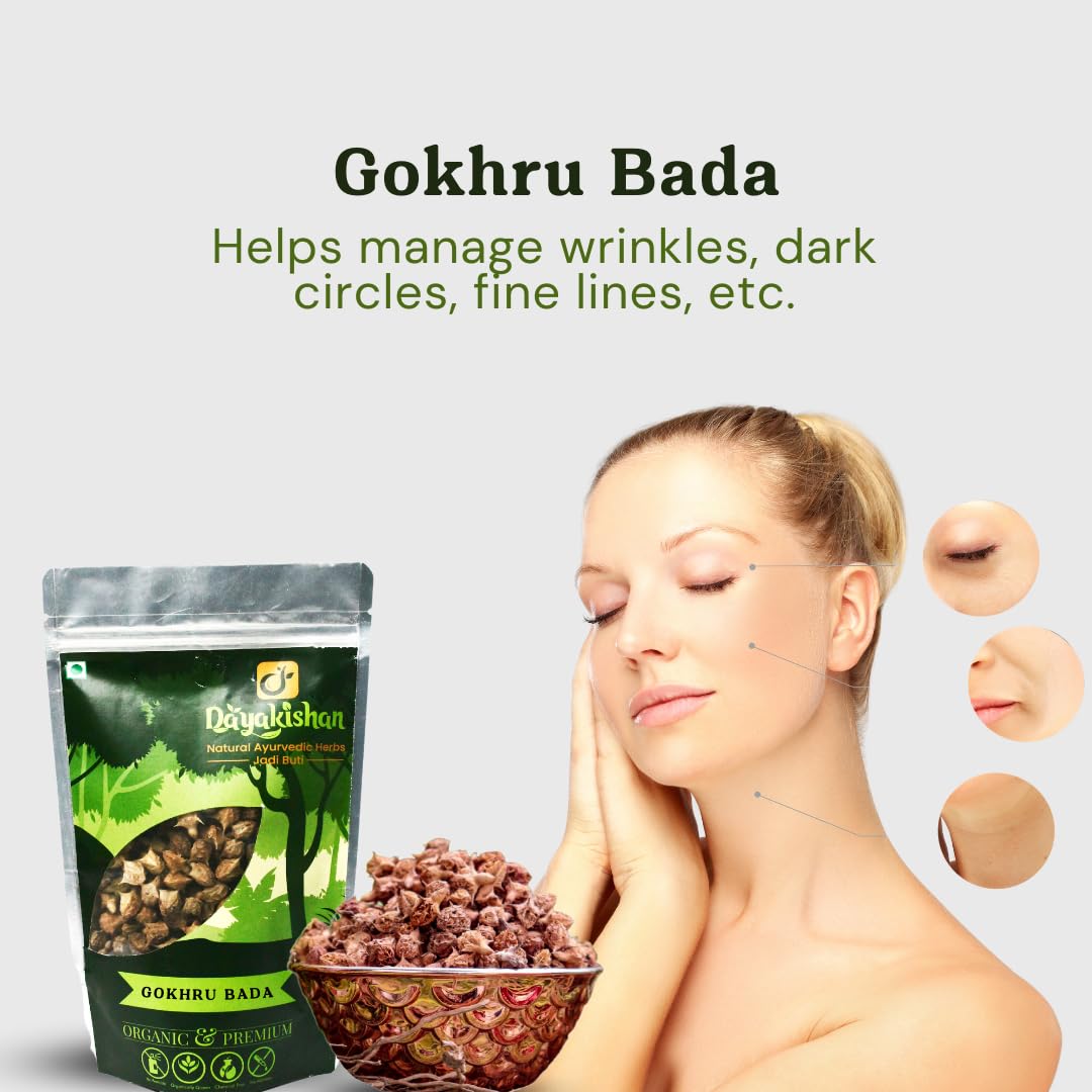 Dayakishan Gokhru Bada, Gokshura Big, Gokharu Bada Whole, Raw Pedalium Murex, Sabut Gokhru Bada, Tribulus Terrestris, Gokhru Seeds, Large Caltrops, Palleru, Nerunjil | 900gm 1.9lbs