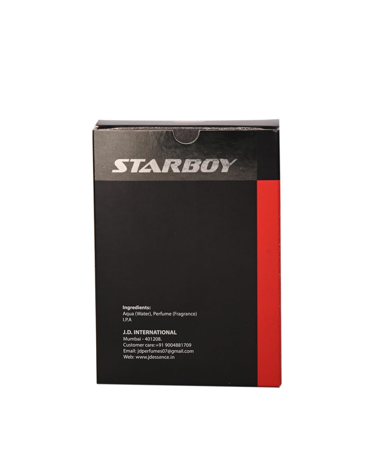 JD International Star Boy Black Apparel Unisex Perfume With Long Lasting Fragrance - 60ml, 2.04 Fl.oz. | Perfume For Men & Women
