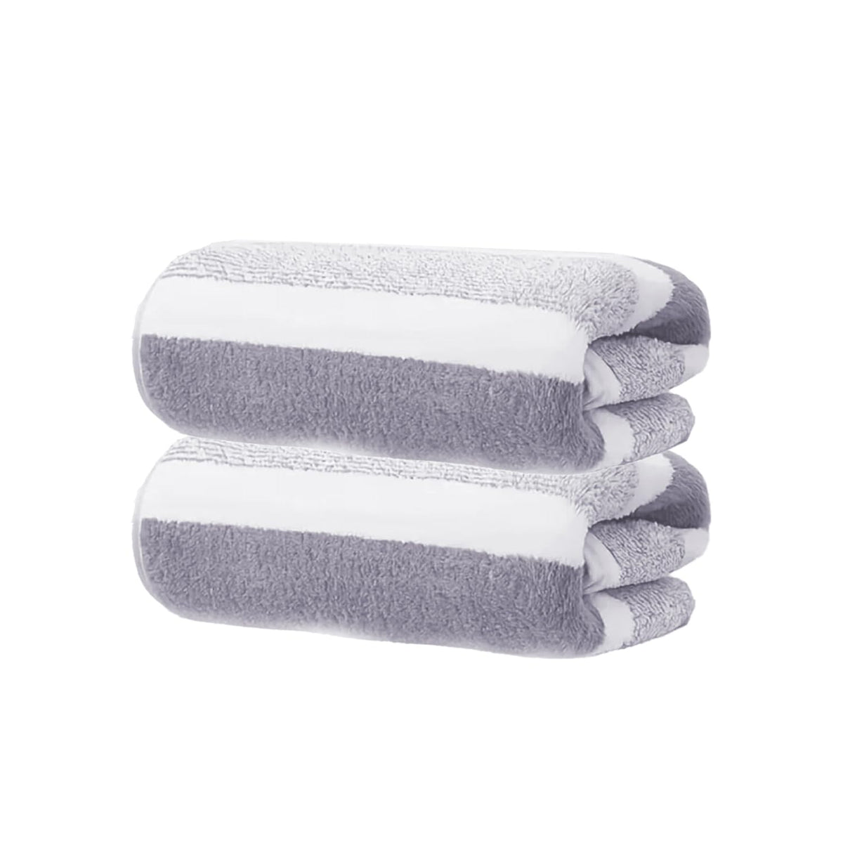 Black Gold The Finer Touch Microfiber Hand Towel 500 Gsm | Soft & Quick Dry, Super Absorbent, Lightweight Towel (Grey & White) - Pack 0f 2