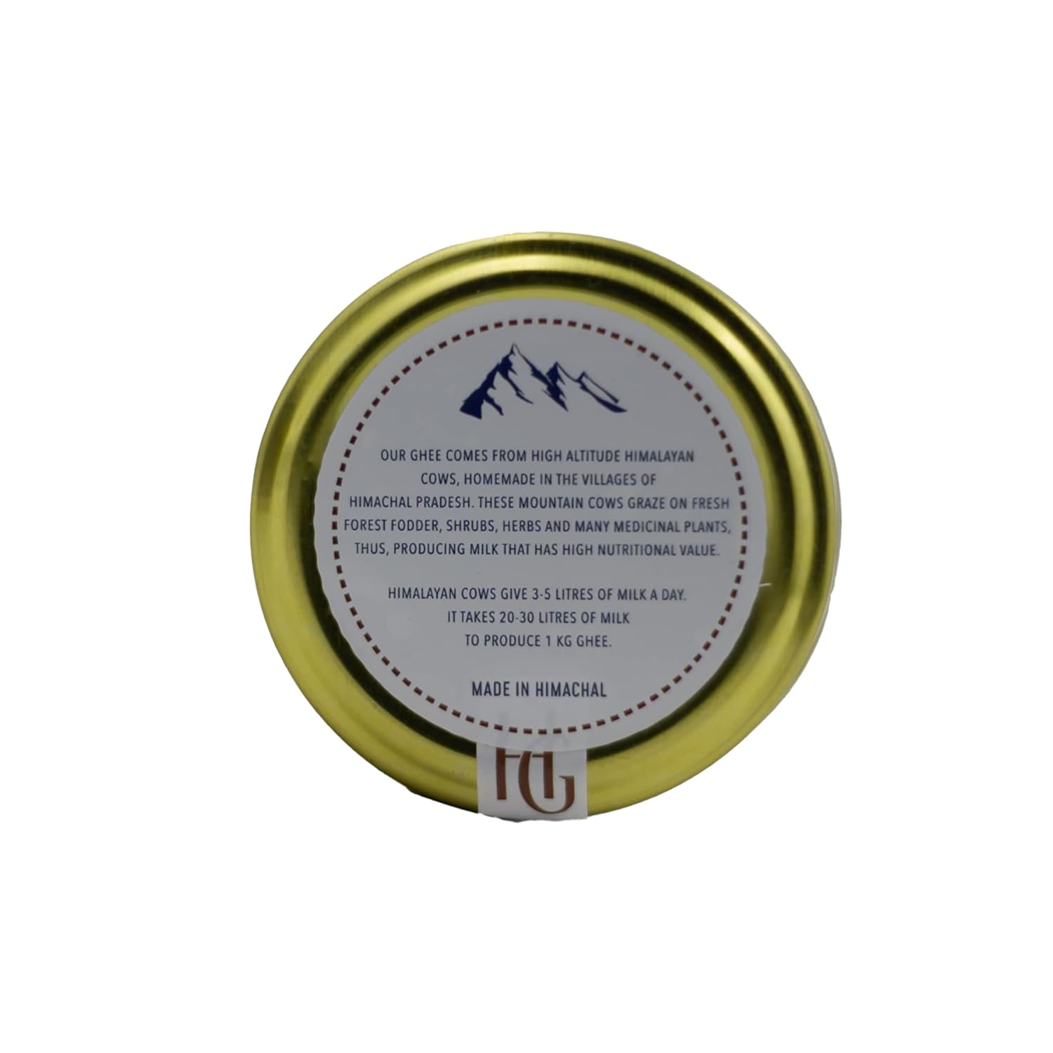 Organic Himalayan Cow Desi Ghee By Himalayan Gatherer | Great Source Of Protein Fiber Homemade Desi Cow Ghee Good For Health | (300ml) 10.1 Ounce | Jar Pack