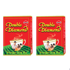 Duncans Double Diamond Premium CTC Tea - Pack Of 2 X 250gm, 8.8 Ounce Each | Bold & Refreshing Premium Leaf Tea - Medium Caffeine Chai Patti