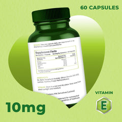 Andme Vitamin E Capsules, Skin Glow Supplements 10 Mg For Glowing Skin & Hair, Reduces Wrinkles , Face Brightening Skin Supplement For Women | 60 Tablets , 100gm 0.2lbs