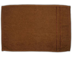 Sheevshakti Cotton Hand Towel 600 Gsm | Quick Dry Attractive Border Soft Extra Absorbency Hand Towels (Brown) - Set Of 4