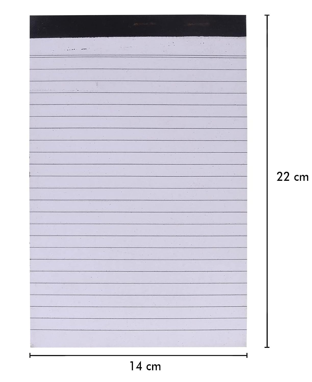 Writing Pad, A5 Size 35 Sheets Each, With Narrow-Ruled Sheet, Easy to Carry, Pack Of 5