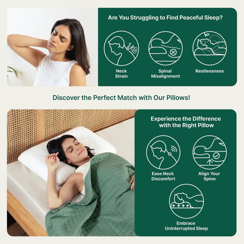Cooling Gel Memory Foam Pillow, Orthopedic Pillow, White - XL King - 5 Inch | For Neck & Shoulder Pain Relief, Medium Firm Support For All Sleepers | Hypoallergenic & Hygienic Pillow