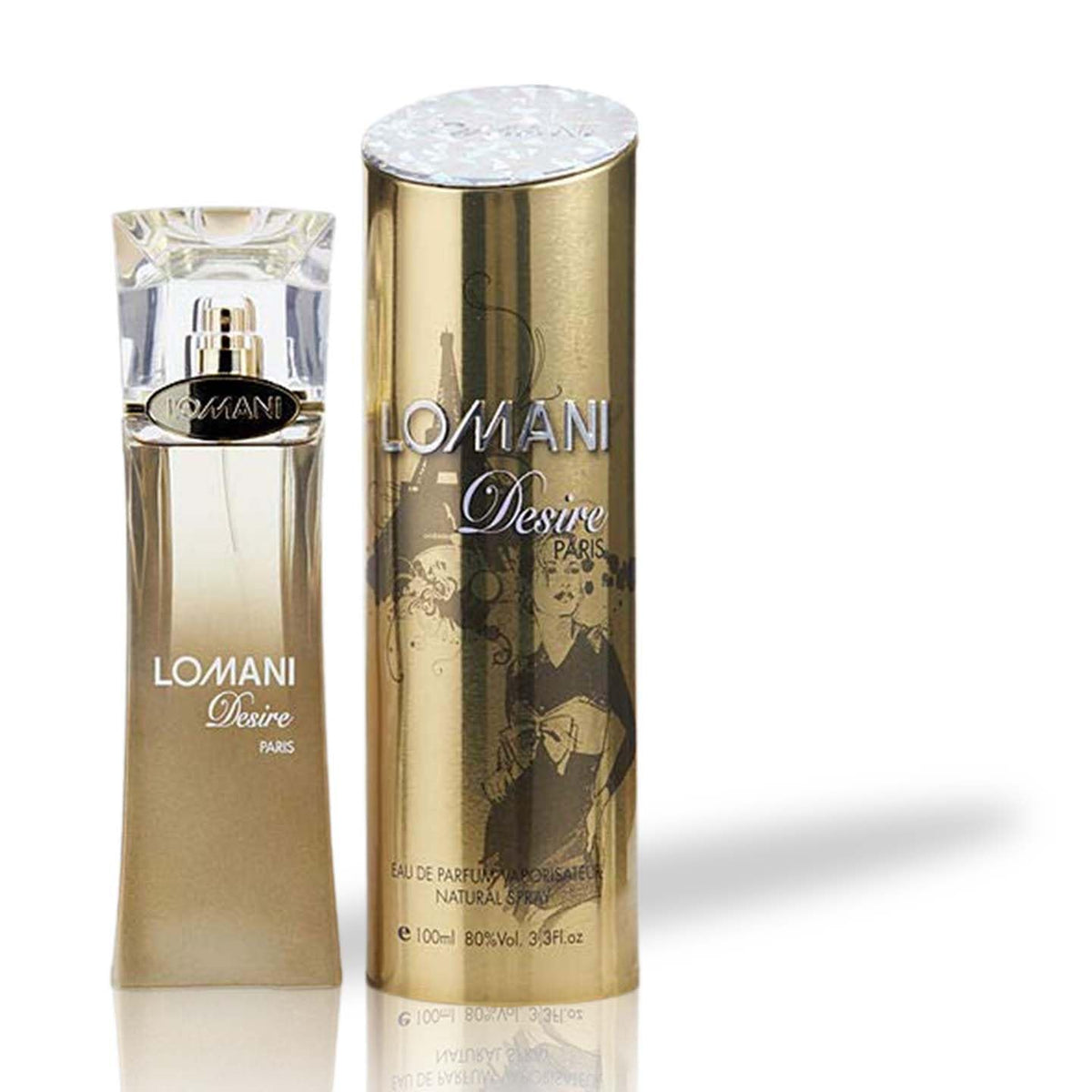 Lomani Paris Desire Eau De Toilette 100ml 3.4 Fl.oz. Perfect Gift For Wife | Long Lasting